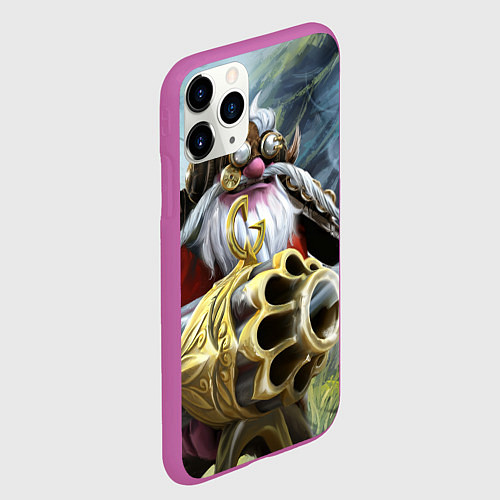 Чехол iPhone 11 Pro матовый Снайпер арт / 3D-Фиолетовый – фото 2