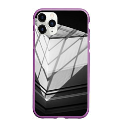 Чехол iPhone 11 Pro матовый Абстрактные тени и геометрические фигуры