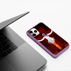 Чехол iPhone 11 Pro матовый Evangelion Lilith, цвет: 3D-фиолетовый — фото 2