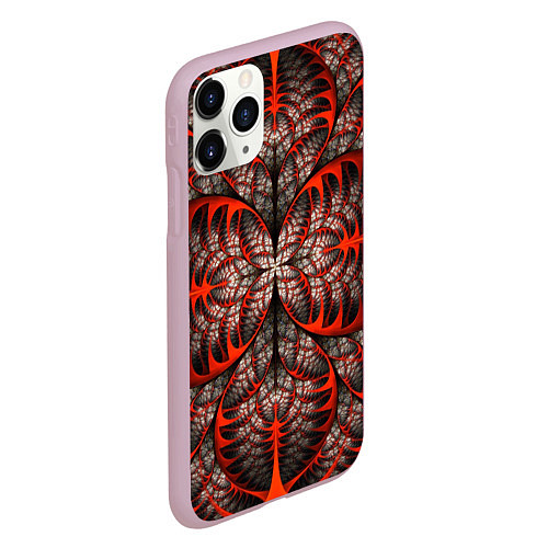 Чехол iPhone 11 Pro матовый Готический узор / 3D-Розовый – фото 2