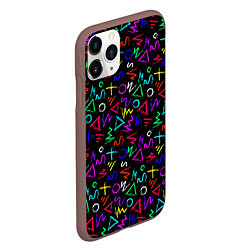 Чехол iPhone 11 Pro матовый League Of Legends: Arcane neon logo, цвет: 3D-коричневый — фото 2