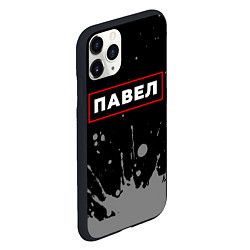 Чехол iPhone 11 Pro матовый Павел - в красной рамке на темном, цвет: 3D-черный — фото 2