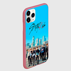 Чехол iPhone 11 Pro матовый Stray Kids Double Knot, цвет: 3D-малиновый — фото 2