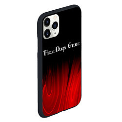 Чехол iPhone 11 Pro матовый Three Days Grace red plasma, цвет: 3D-черный — фото 2