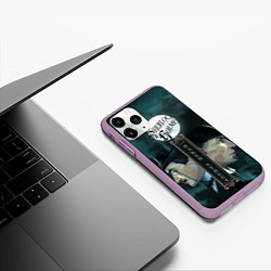 Чехол iPhone 11 Pro матовый Sherlock vs Moriarty, цвет: 3D-сиреневый — фото 2