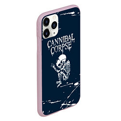 Чехол iPhone 11 Pro матовый Cannibal Corpse - брызги, цвет: 3D-розовый — фото 2