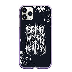 Чехол iPhone 11 Pro матовый Bring Me the Horizon краска, цвет: 3D-светло-сиреневый