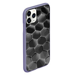 Чехол iPhone 11 Pro матовый Черные камни, цвет: 3D-серый — фото 2