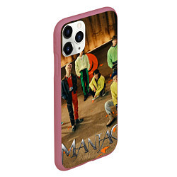 Чехол iPhone 11 Pro матовый Stray Kids Maniac, цвет: 3D-малиновый — фото 2