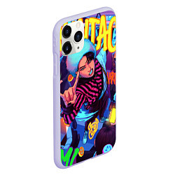 Чехол iPhone 11 Pro матовый Han Maniac fan art, цвет: 3D-светло-сиреневый — фото 2