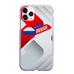 Чехол iPhone 11 Pro матовый Welcome to Russia red & white