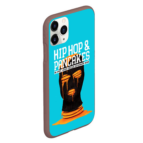 Чехол iPhone 11 Pro матовый Balaclava hip-hop and pancakes / 3D-Коричневый – фото 2