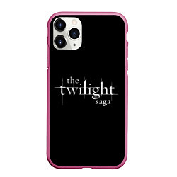 Чехол iPhone 11 Pro матовый The twilight saga, цвет: 3D-малиновый