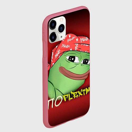 Чехол iPhone 11 Pro матовый Ricardo Pepe / 3D-Малиновый – фото 2