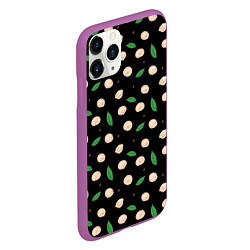 Чехол iPhone 11 Pro матовый Пельмени с лавровым листом и перцем, набор, цвет: 3D-фиолетовый — фото 2