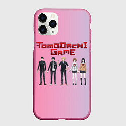 Чехол iPhone 11 Pro матовый Tomodachi Game: персонажи, цвет: 3D-малиновый