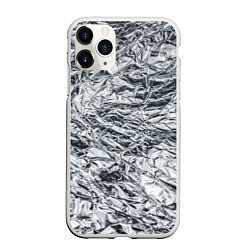 Чехол iPhone 11 Pro матовый Фольга и серебро в модном дизайне