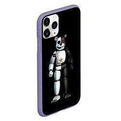 Чехол iPhone 11 Pro матовый Monokuma and FNAF, цвет: 3D-серый — фото 2