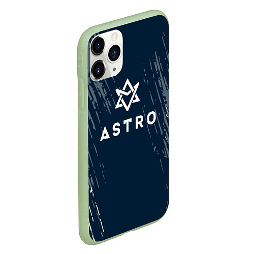 Чехол iPhone 11 Pro матовый Astro - краска / 3D-Салатовый – фото 2