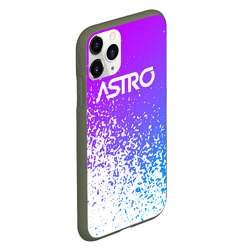 Чехол iPhone 11 Pro матовый Astro neon / 3D-Темно-зеленый – фото 2