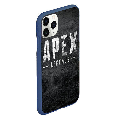 Чехол iPhone 11 Pro матовый Apex Legends grunge / 3D-Тёмно-синий – фото 2