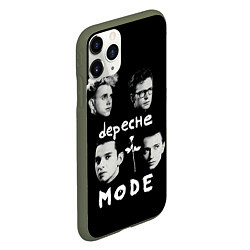 Чехол iPhone 11 Pro матовый Depeche Mode portrait, цвет: 3D-темно-зеленый — фото 2