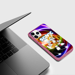 Чехол iPhone 11 Pro матовый Майлз Тейлз Прауэр - Sonic - Видеоигра, цвет: 3D-малиновый — фото 2