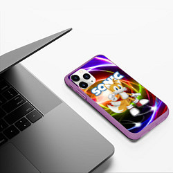 Чехол iPhone 11 Pro матовый Майлз Тейлз Прауэр - Sonic - Видеоигра, цвет: 3D-фиолетовый — фото 2