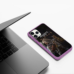 Чехол iPhone 11 Pro матовый Скрытый Басим Assassins creed mirage, цвет: 3D-фиолетовый — фото 2