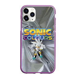 Чехол iPhone 11 Pro матовый Silver Hedgehog - Sonic - Video Game, цвет: 3D-фиолетовый
