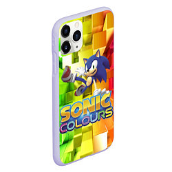 Чехол iPhone 11 Pro матовый Sonic Colours - Hedgehog - Video game, цвет: 3D-светло-сиреневый — фото 2