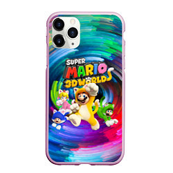 Чехол iPhone 11 Pro матовый Super Mario 3D World - Nintendo - Team of heroes