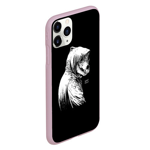 Чехол iPhone 11 Pro матовый What mask? / 3D-Розовый – фото 2