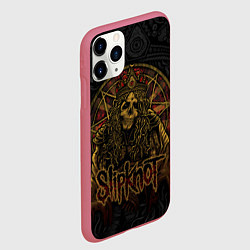 Чехол iPhone 11 Pro матовый Slipknot - death, цвет: 3D-малиновый — фото 2