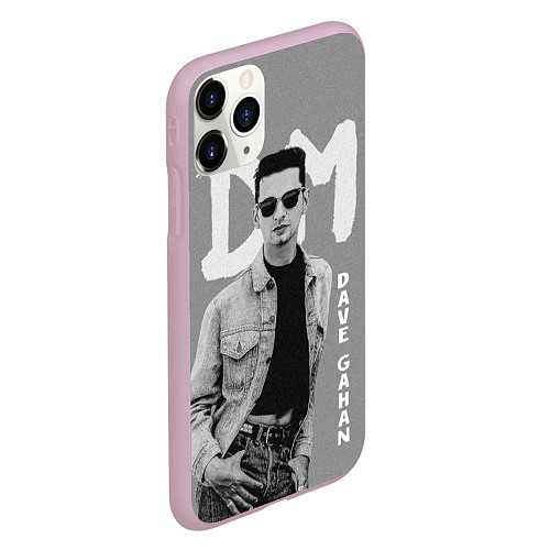 Чехол iPhone 11 Pro матовый Dave Gahan - Depeche Mode / 3D-Розовый – фото 2