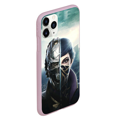 Чехол iPhone 11 Pro матовый Dishonored - Эмили Колдуин / 3D-Розовый – фото 2