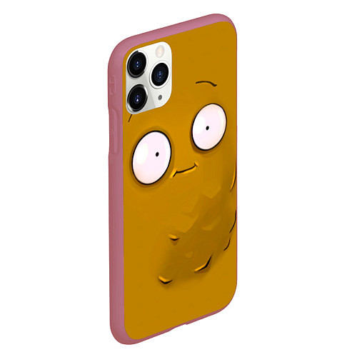 Чехол iPhone 11 Pro матовый Plants vs Zombies Орешек / 3D-Малиновый – фото 2