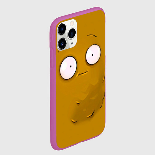 Чехол iPhone 11 Pro матовый Plants vs Zombies Орешек / 3D-Фиолетовый – фото 2