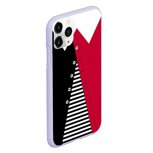 Чехол iPhone 11 Pro матовый Праздничный новогодний карнавальный костюм Буратин / 3D-Светло-сиреневый – фото 2