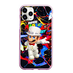 Чехол iPhone 11 Pro матовый Super Mario Odyssey - Nintendo - видеоигра, цвет: 3D-розовый