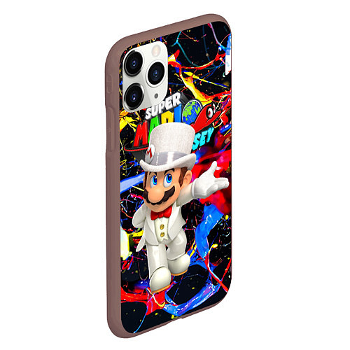 Чехол iPhone 11 Pro матовый Super Mario Odyssey - Nintendo - видеоигра / 3D-Коричневый – фото 2