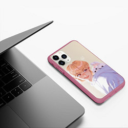 Чехол iPhone 11 Pro матовый SKZOO Felix Jinniret Leebit, цвет: 3D-малиновый — фото 2