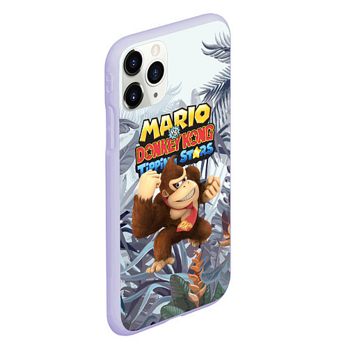 Чехол iPhone 11 Pro матовый Mario Donkey Kong - Nintendo - Gorilla / 3D-Светло-сиреневый – фото 2