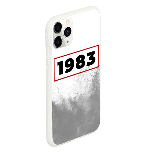 Чехол iPhone 11 Pro матовый 1983 - в красной рамке на светлом / 3D-Белый – фото 2