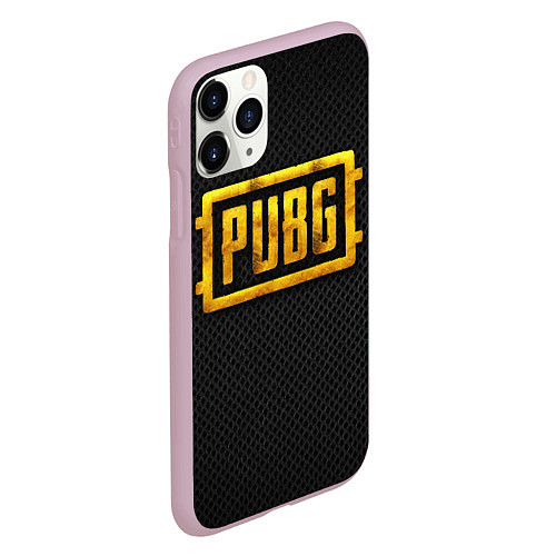 Чехол iPhone 11 Pro матовый PUBG gold / 3D-Розовый – фото 2