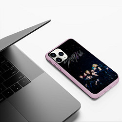 Чехол iPhone 11 Pro матовый Stray Kids boy band, цвет: 3D-розовый — фото 2