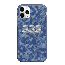 Чехол iPhone 11 Pro матовый Армейский камуфляж 333, цвет: 3D-серый