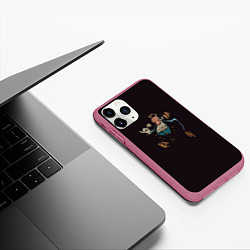 Чехол iPhone 11 Pro матовый Остров сокровищ Доктор Ливси, цвет: 3D-малиновый — фото 2