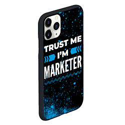 Чехол iPhone 11 Pro матовый Trust me Im marketer dark, цвет: 3D-черный — фото 2