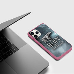 Чехол iPhone 11 Pro матовый Bear- zombie - halloween Scotland, цвет: 3D-малиновый — фото 2